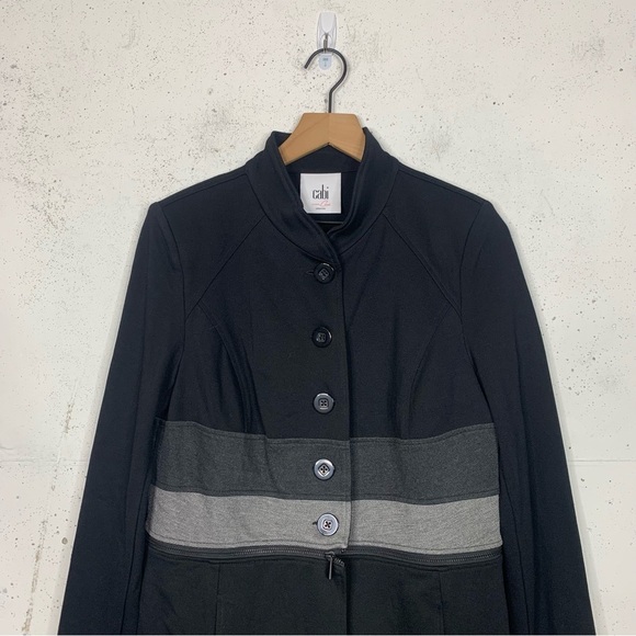 Cabi Love Carol Convertible Trench Coat Crop Jacket Size Medium - Picture 2 of 8